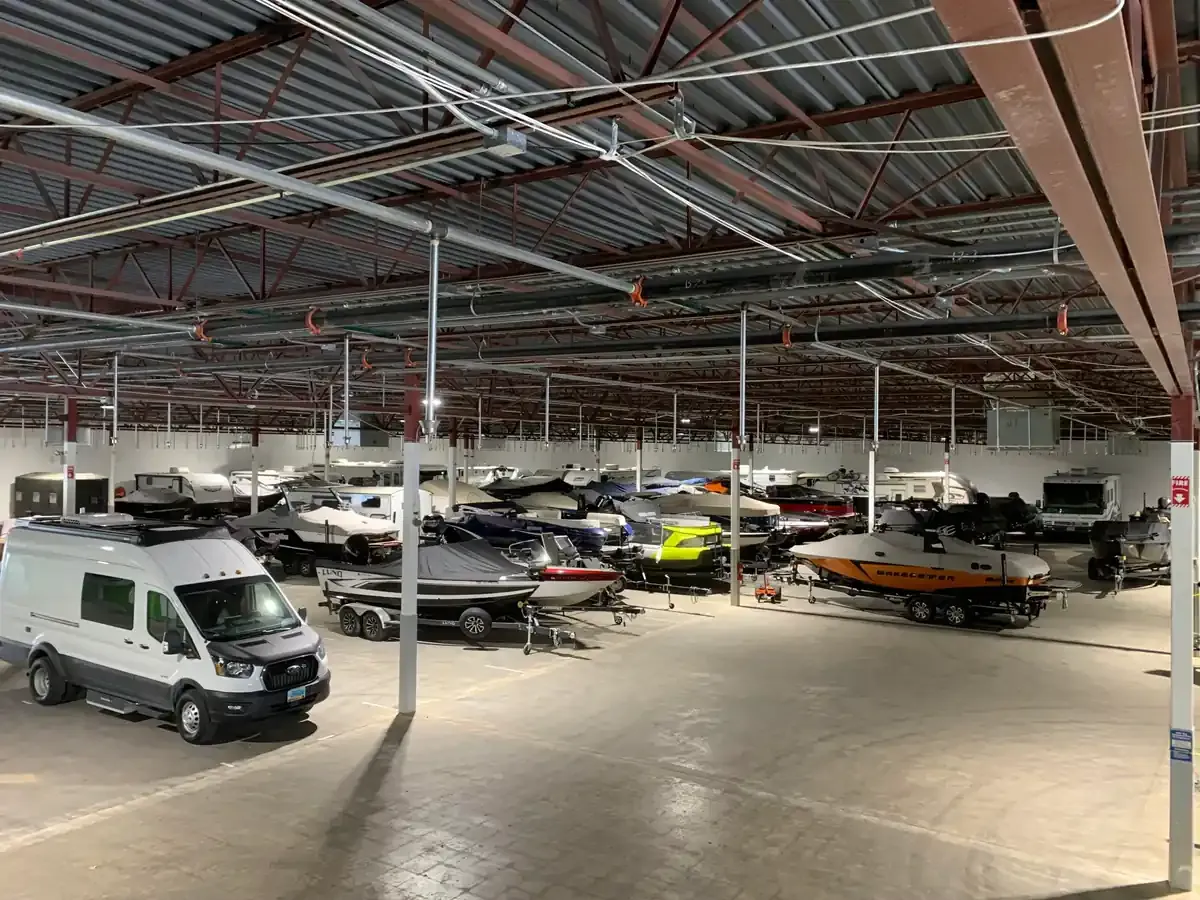 RV and Boat parking indoors